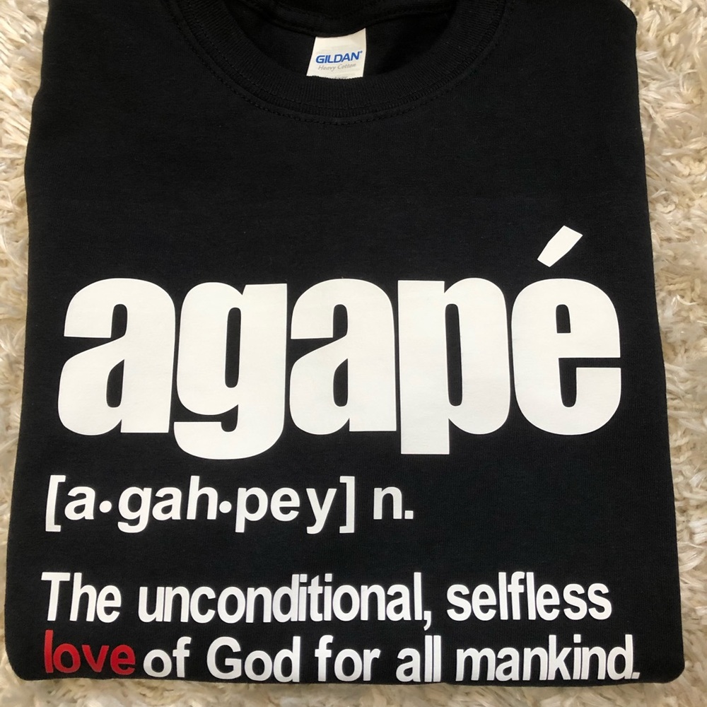 New! Define Agape Graphic Tee - Black